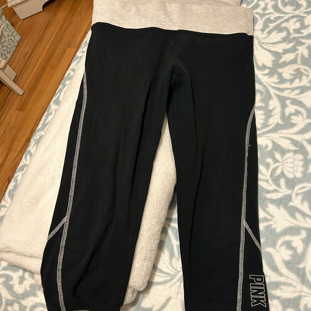 PINK Cropped Yoga Pants